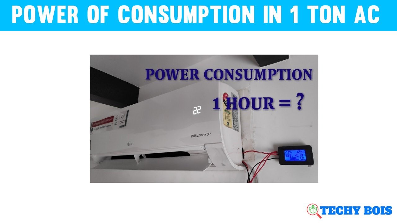 Power of consumption in 1 Ton AC
