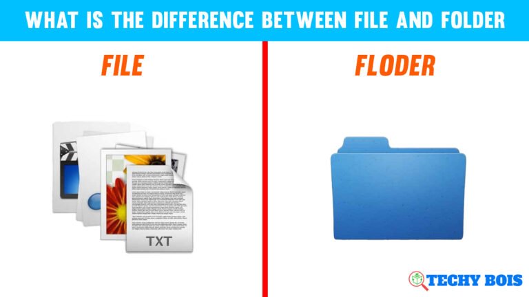 What is the Difference Between File and Folder