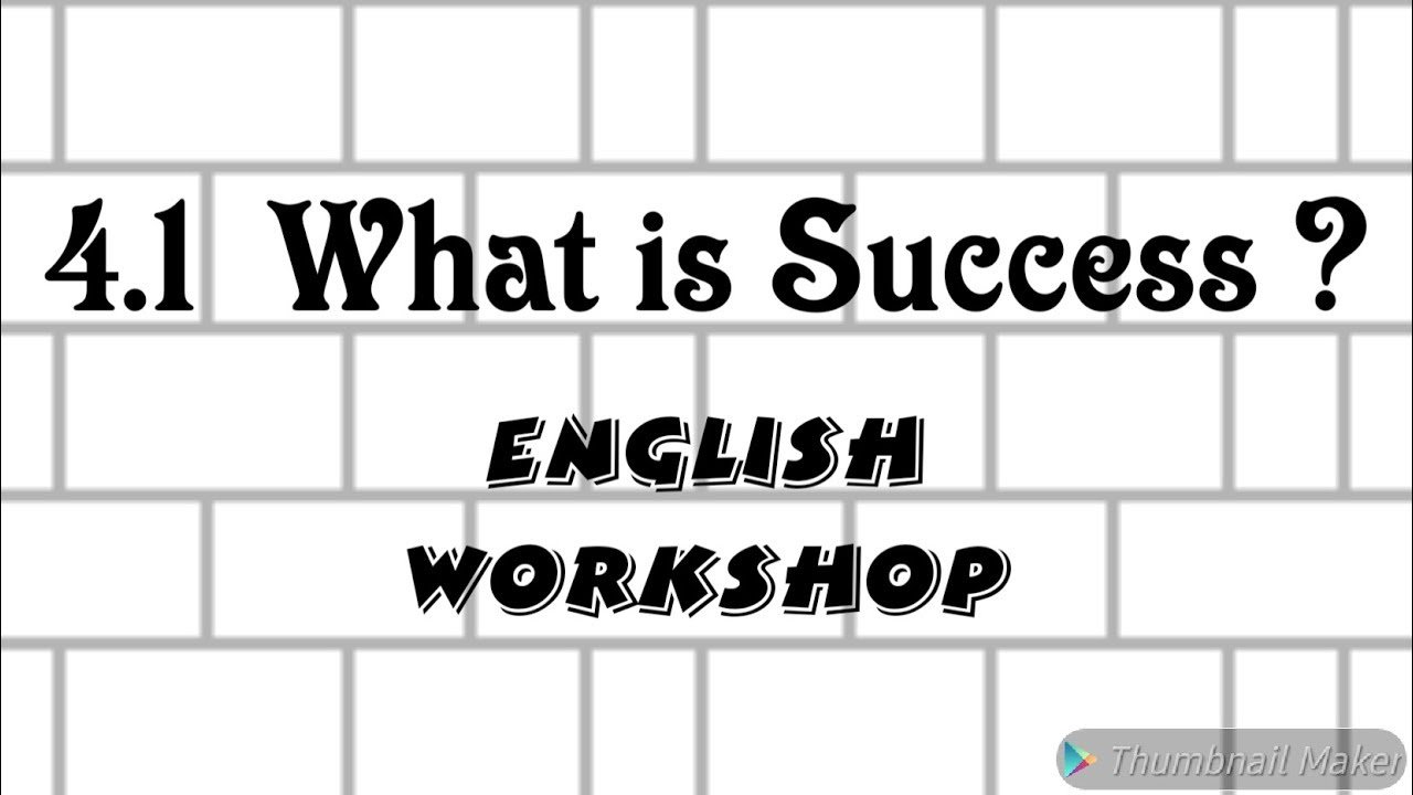 what is success english workshop