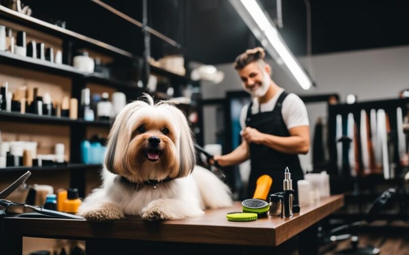 Professional pet grooming at home