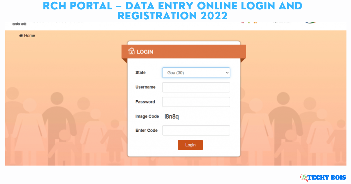 RCH Portal – Data Entry Online Login and Registration 2022