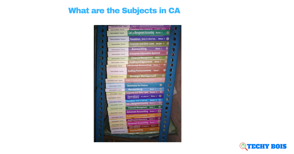 What are the Subjects in CA