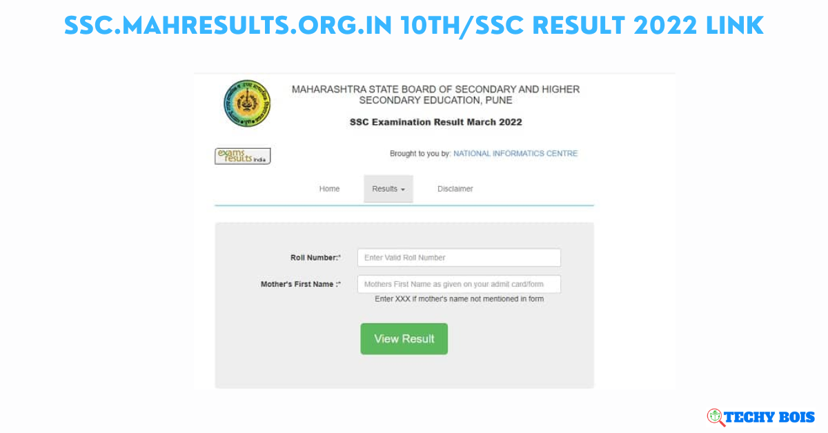 ssc.mahresults.org.in 10th/SSC Result 2022 Link