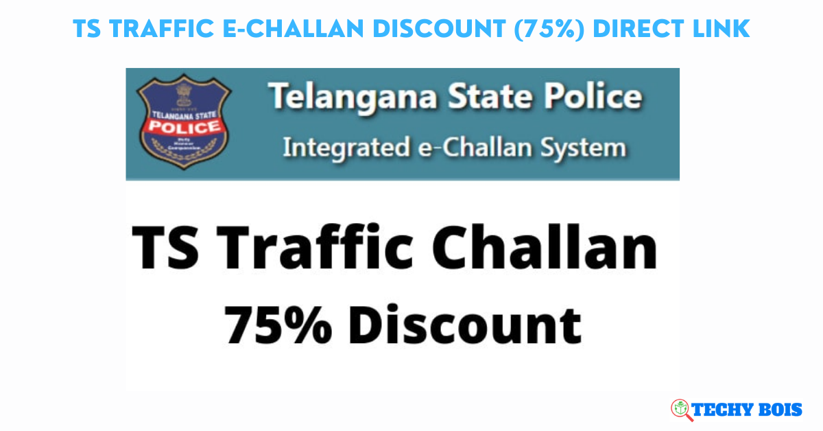 TS Traffic E-Challan Discount