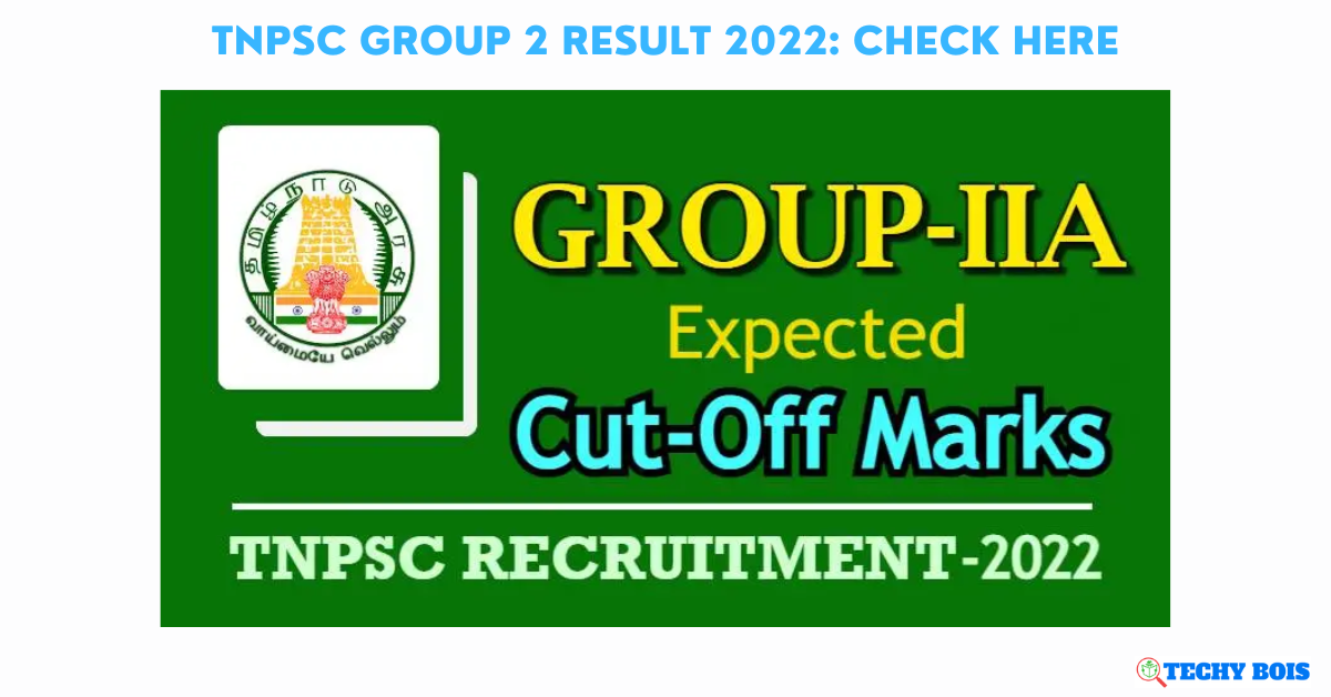 TNPSC Group 2 Result 2022: Check Here