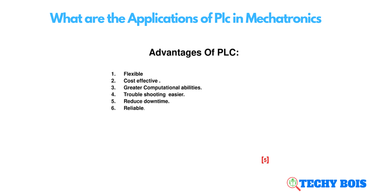 What are the Applications of Plc in Mechatronics