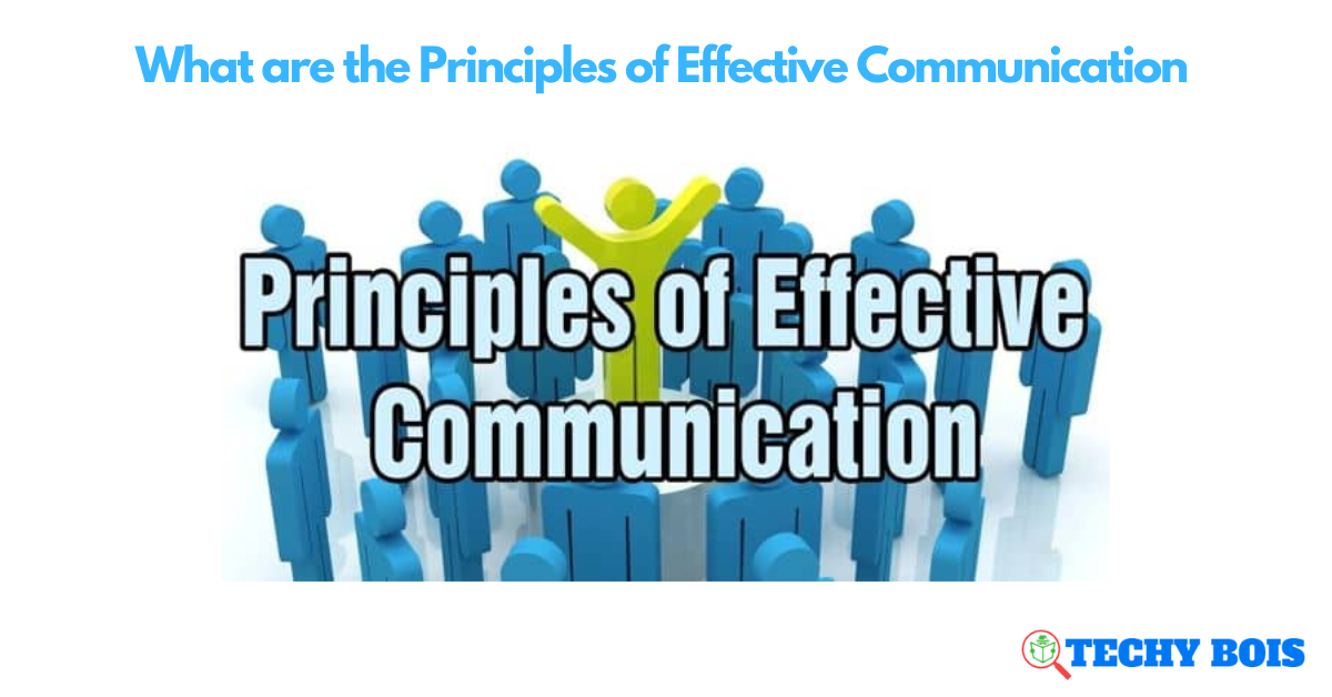 What are the Principles of Effective Communication