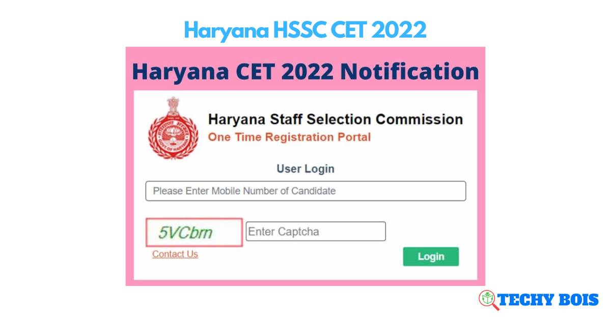 Haryana HSSC CET 2022