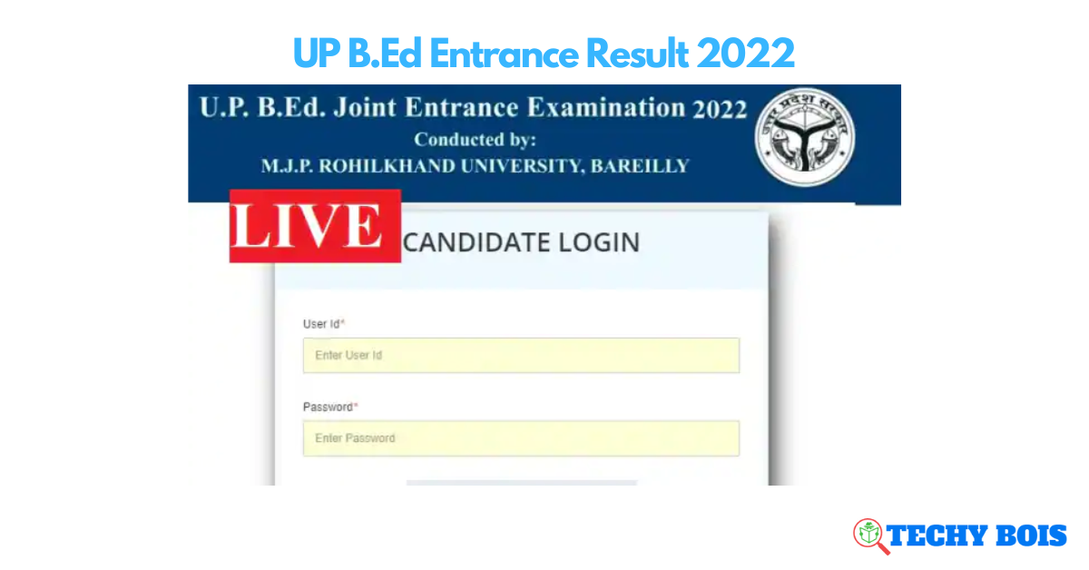 UP B.Ed Entrance Result 2022