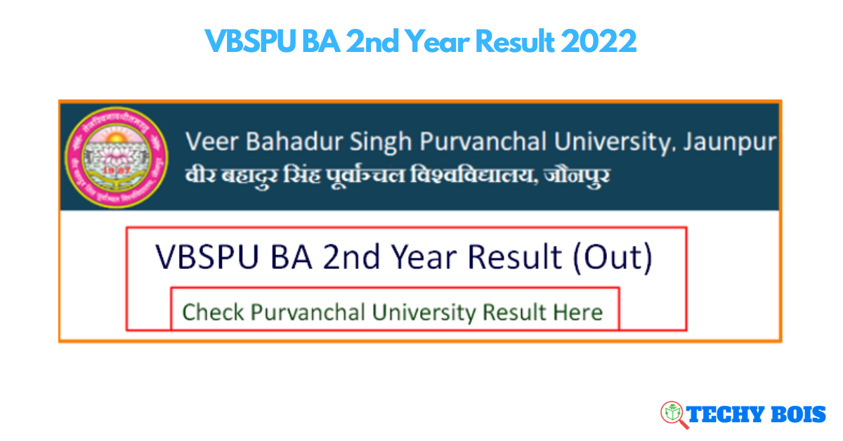 VBSPU BA 2nd Year Result 2022