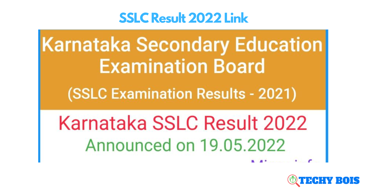 SSLC Result 2022 Link