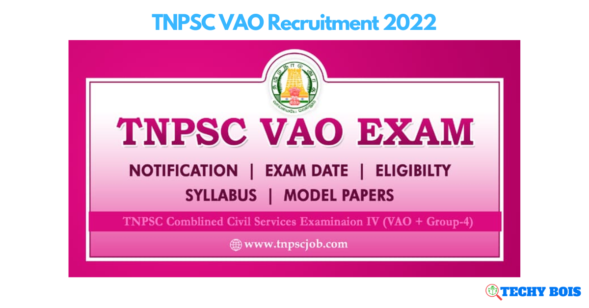 TNPSC VAO Recruitment 2022