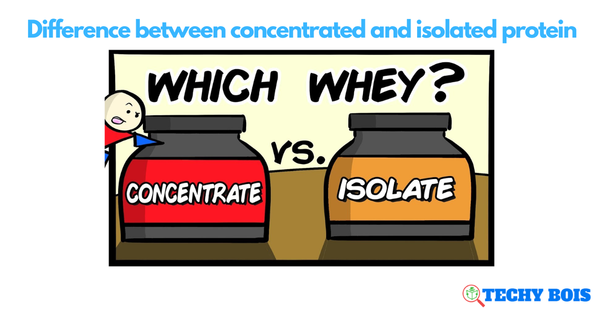 Difference between concentrated and isolated protein