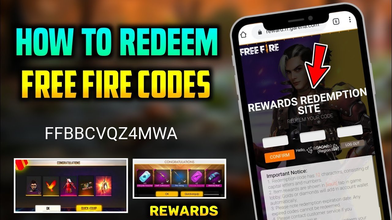 Free Fire Redeem Code Today 2022